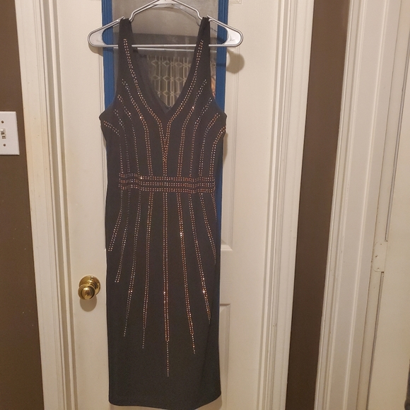 Black and Rose Gold Dress - Picture 1 of 3